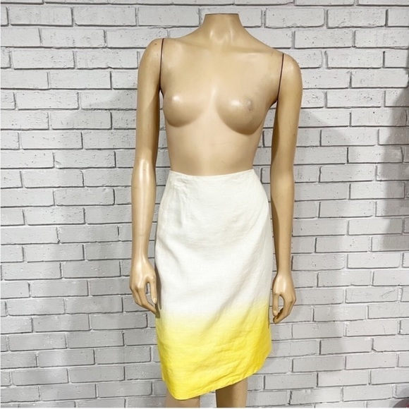 Yellow and White Ombre Skirt - Picture 1 of 2